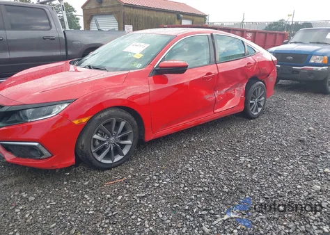 2021 Honda Civic Ex-L из США, поврежденный, VIN 2HGFC1F70MH704536